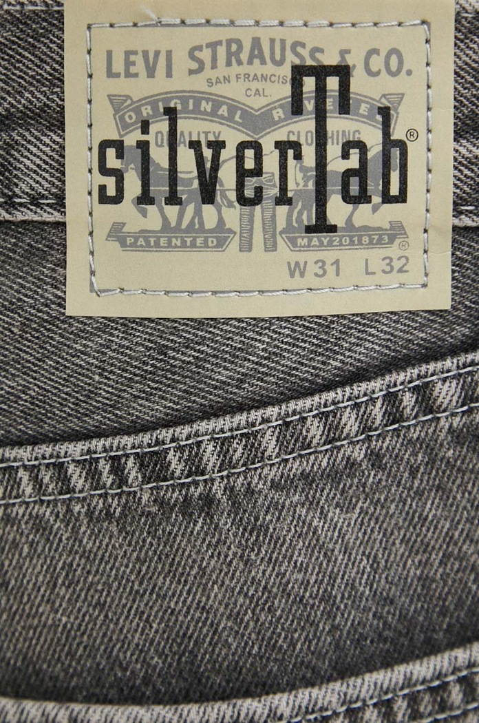 Levi's jeansi SILVERTAB STRAIGHT gri A3666.0010