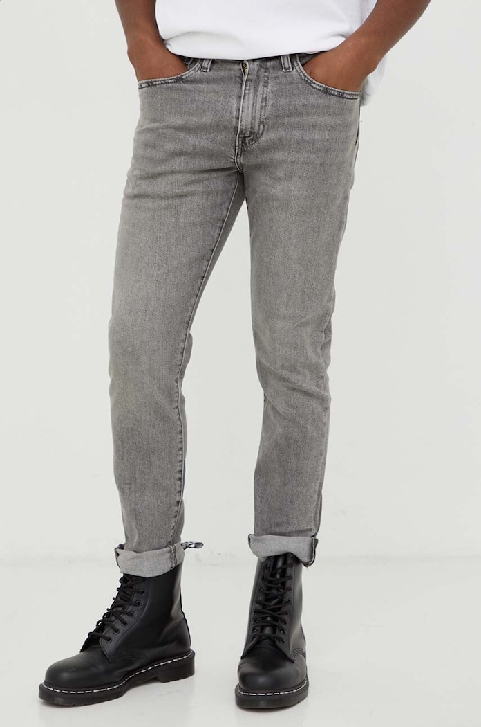 Odzież Levi's jeansy 512 SLIM TAPER 28833.1207 szary
