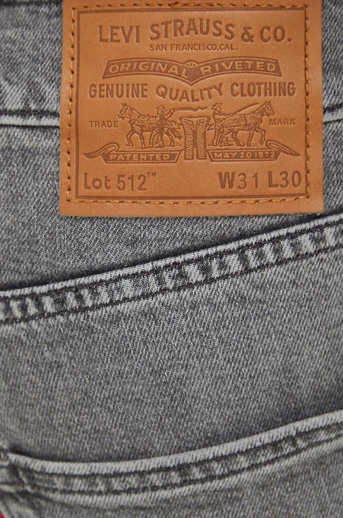 Levi's jeansy 512 SLIM TAPER szary 28833.1207