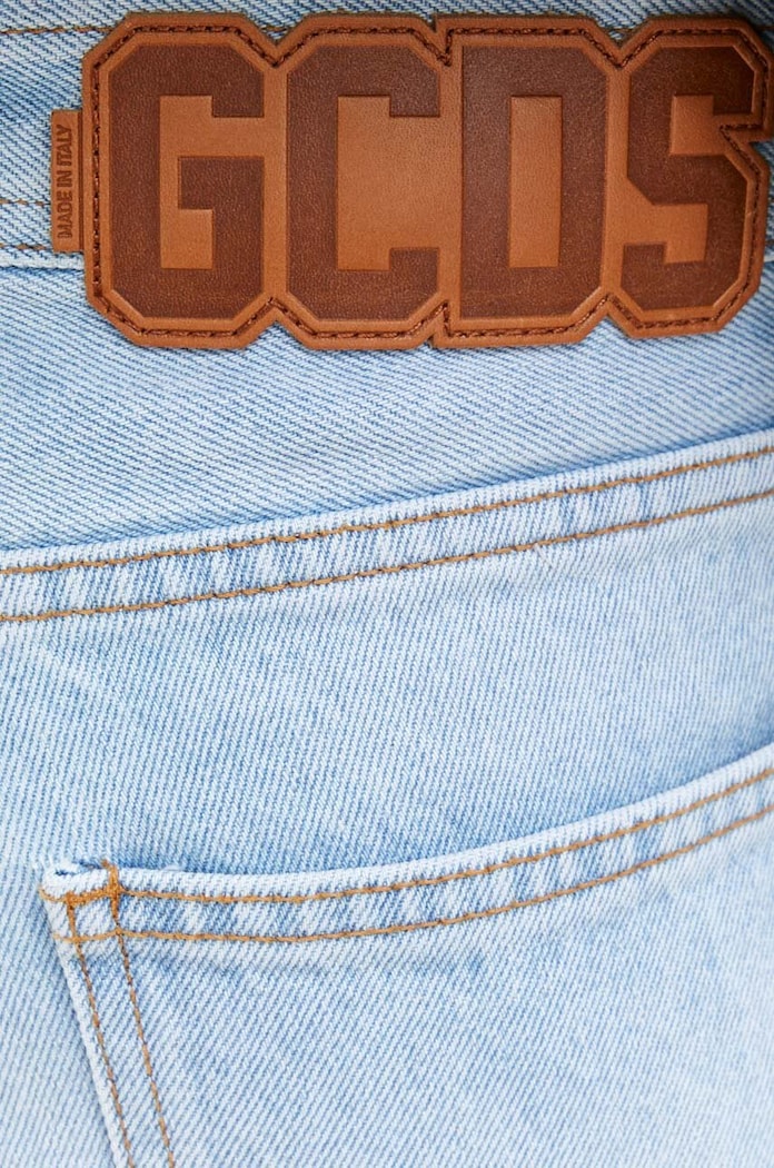 GCDS jeansi FW23M350001 albastru