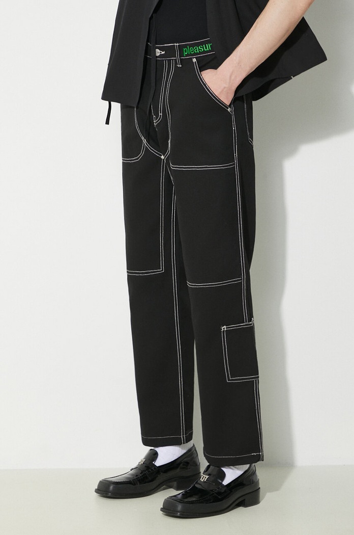 PLEASURES jeans Ultra Utility Pants black P23W031.BLACK