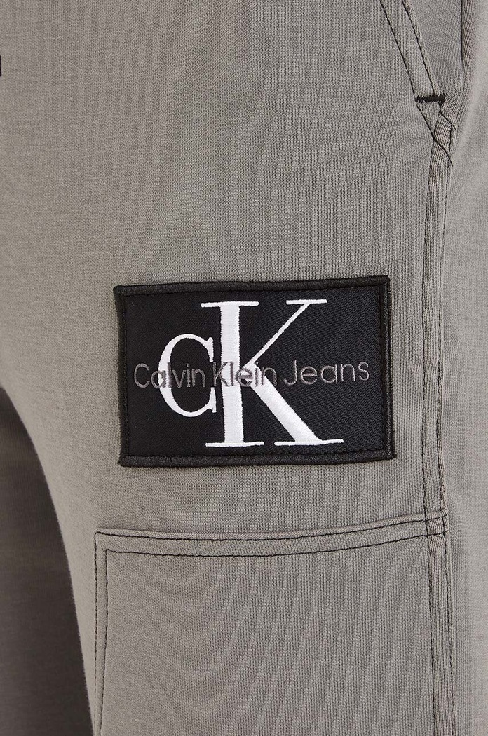 Παιδικό φούτερ Calvin Klein Jeans γκρί IB0IB01769.9BYX