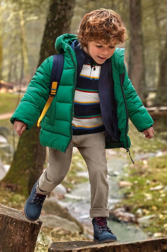 Dětské kalhoty Mayoral látka hnědá 4517.5D.Mini.9BYX