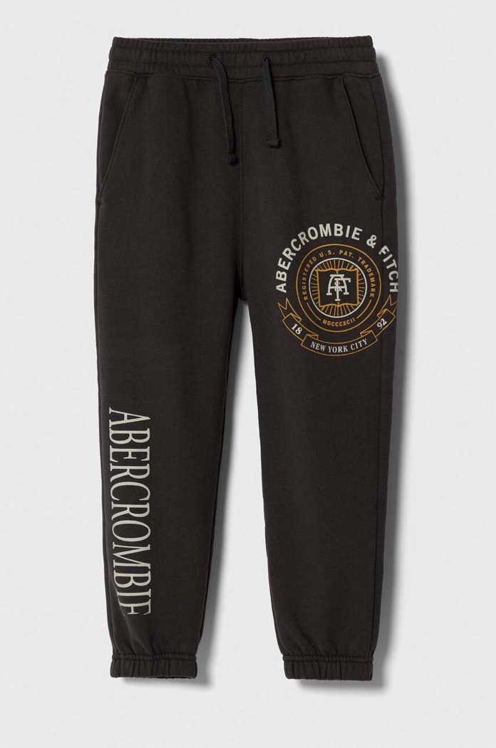 Παιδικό φούτερ Abercrombie & Fitch πλεκτό ύφασμα γκρί KI234.3015