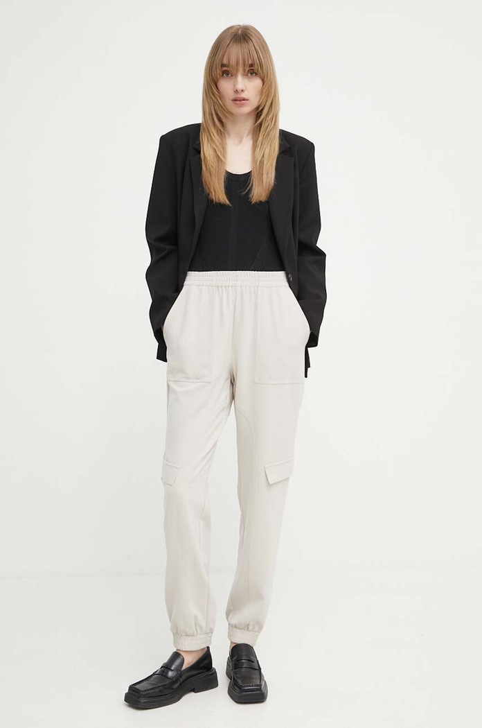 Bruuns Bazaar pantaloni Brassica Cilla BBW3556 bej SS24