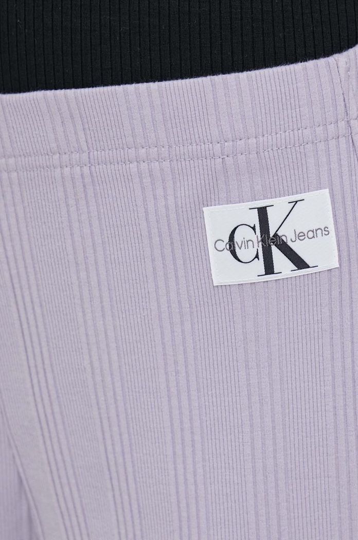 Tepláky Calvin Klein Jeans J20J221597 fialová