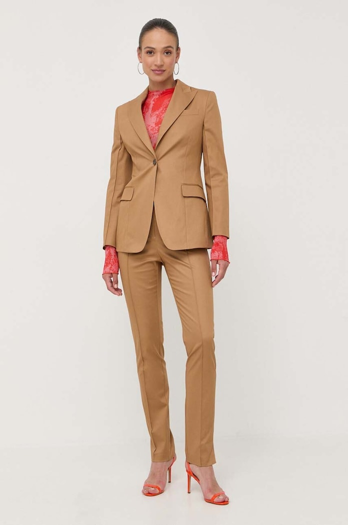Kalhoty BOSS 50494121 béžová AW23
