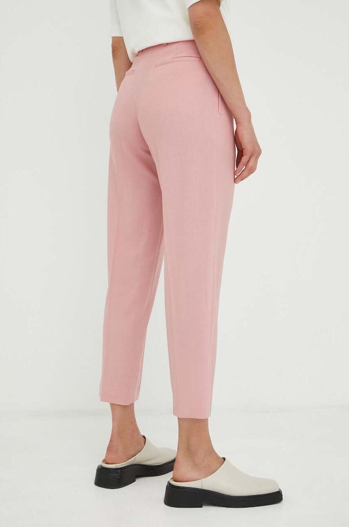 PS Paul Smith spodnie wełniane W2R.207T.L30408 różowy AW23