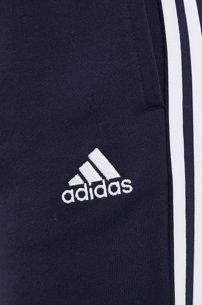 Памучен спортен панталон adidas тъмносин IC9923
