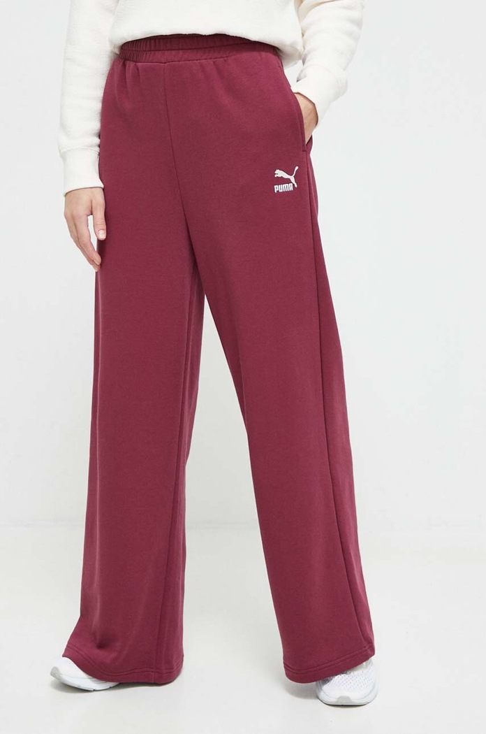 Puma Pantaloni de trening burgundia 621411