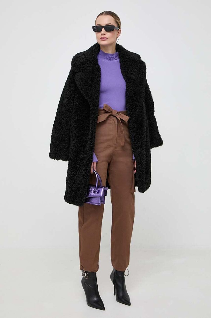 Pinko pantaloni de bumbac 102196.A1BB maro AW23
