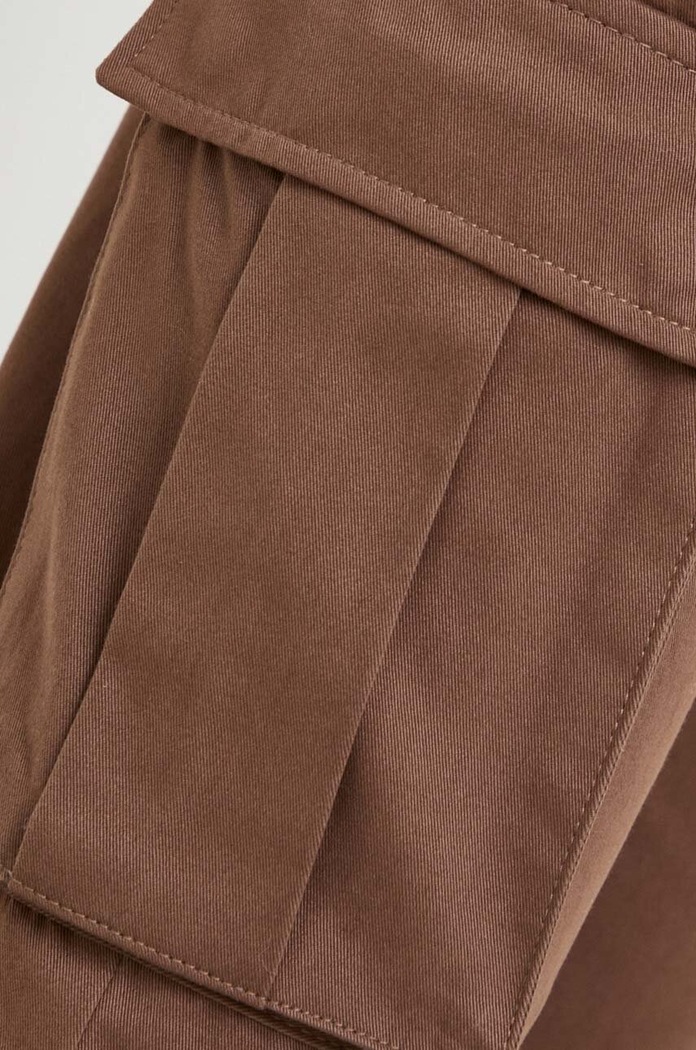 Pinko pantaloni de bumbac maro 102196.A1BB