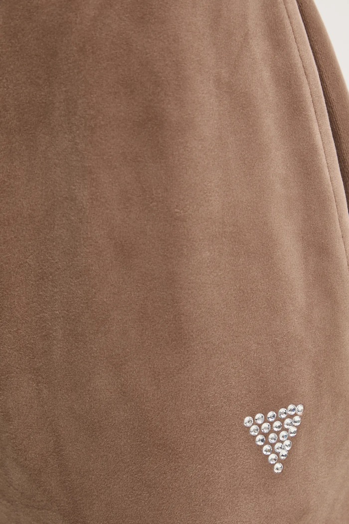 Guess pantaloni della tuta marrone V3BB27.KBXI2