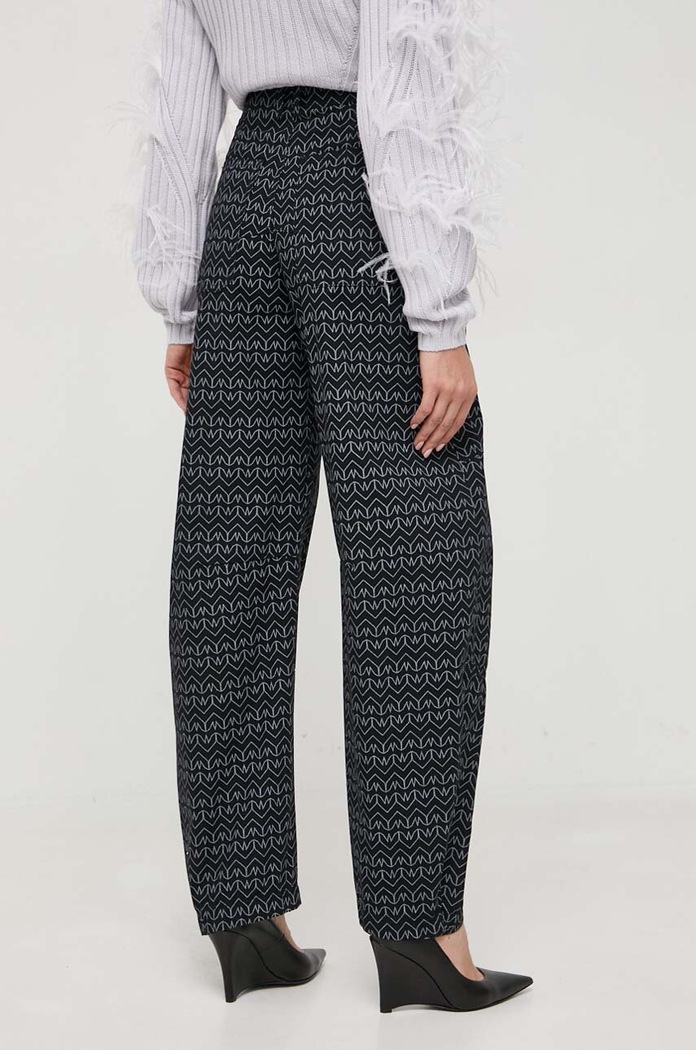 Îmbrăcăminte Patrizia Pepe pantaloni de bumbac 2P1550.D055 negru