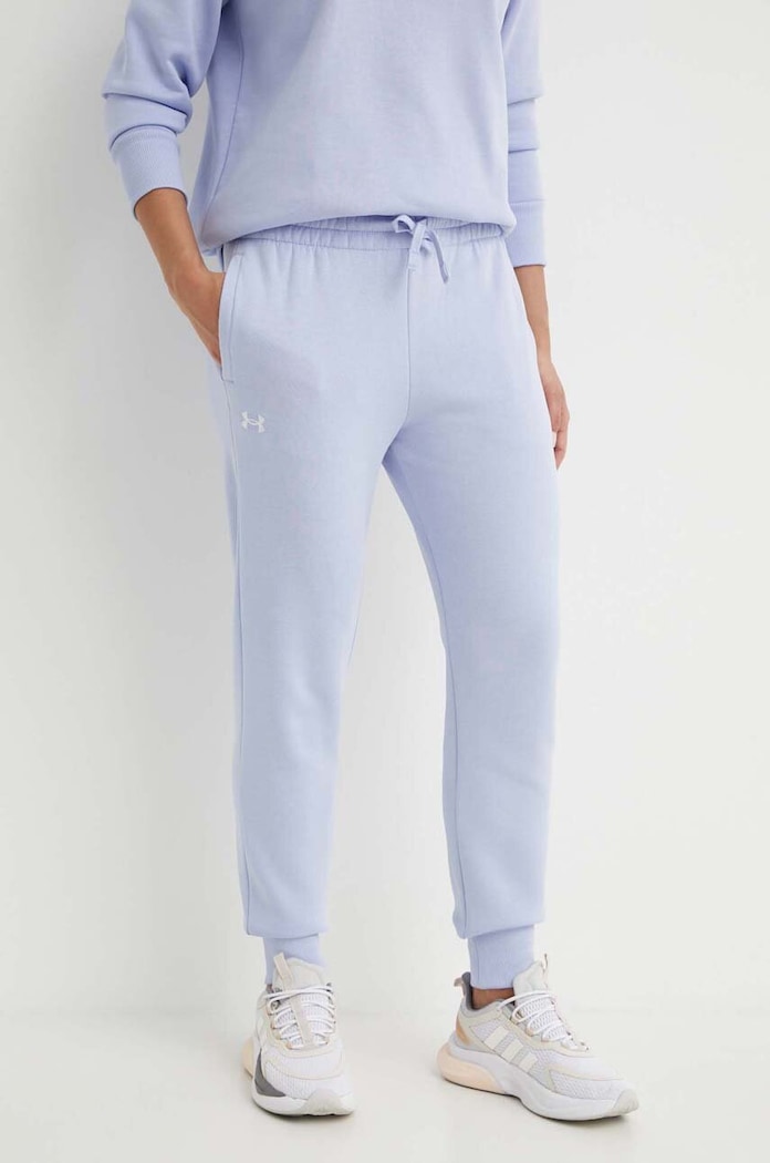 Tepláky Under Armour pletenina fialová 1379438