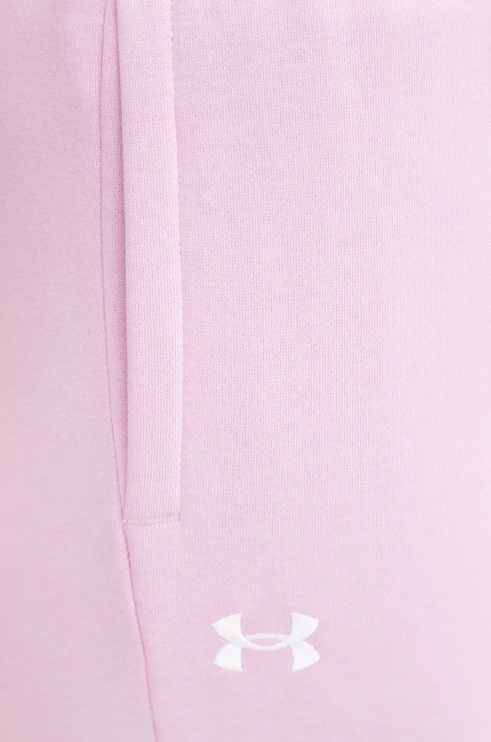 Oblečení Under Armour tepláky dámské s bavlnou Rival Fleece 1379438 fialová