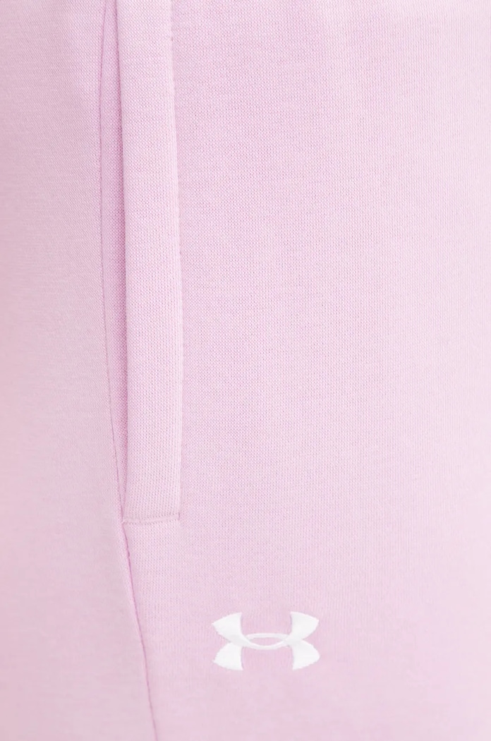 Oblečení Under Armour tepláky dámské s bavlnou Rival Fleece 1379438 fialová