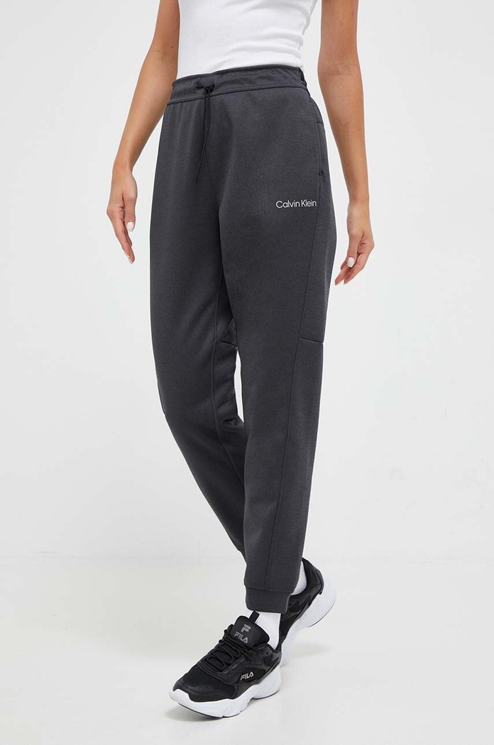Панталон за трениране Calvin Klein Performance меланж сив 00GWF3P634