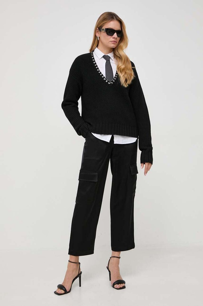 MICHAEL Michael Kors spodnie MH330K3AKF czarny AW23