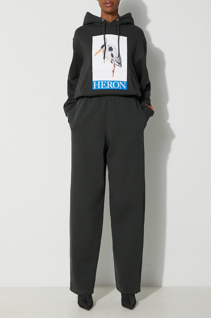 Heron Preston pantaloni da jogging in cotone Stfu Os Sweatpants cotone nero HWCH006F23JER0011001