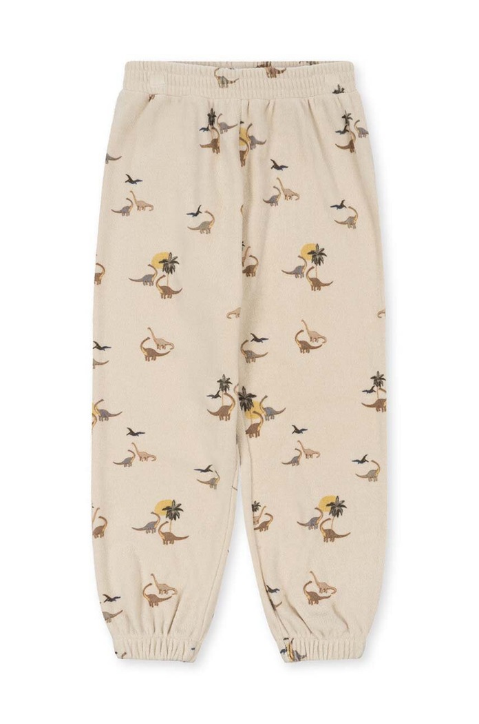 Dětské bavlněné tepláky Konges Sløjd KS6416 béžová AW23