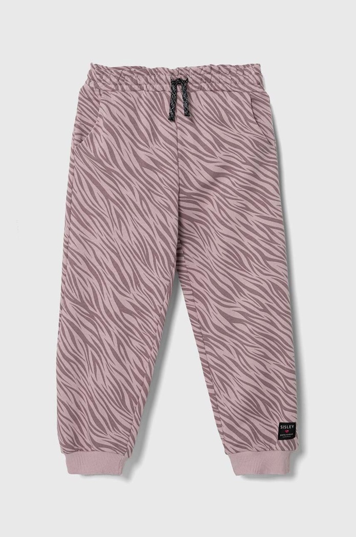 Sisley gyerek pamut melegítőnadrág 3NTDXF00Y.G.SEASONAL rózsaszín AW23