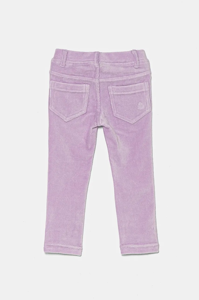 United Colors of Benetton spodnie dziecięce 4DZBGE00L.P.SEASONAL fioletowy AW24