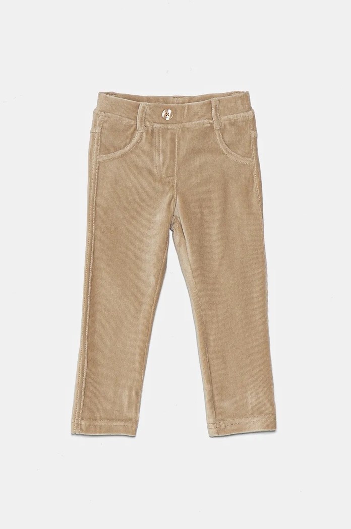 United Colors of Benetton spodnie dziecięce beżowy 4DZBGE00L.P.SEASONAL