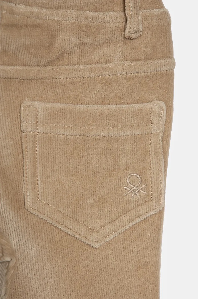 Dziewczynka United Colors of Benetton spodnie dziecięce 4DZBGE00L.P.SEASONAL beżowy