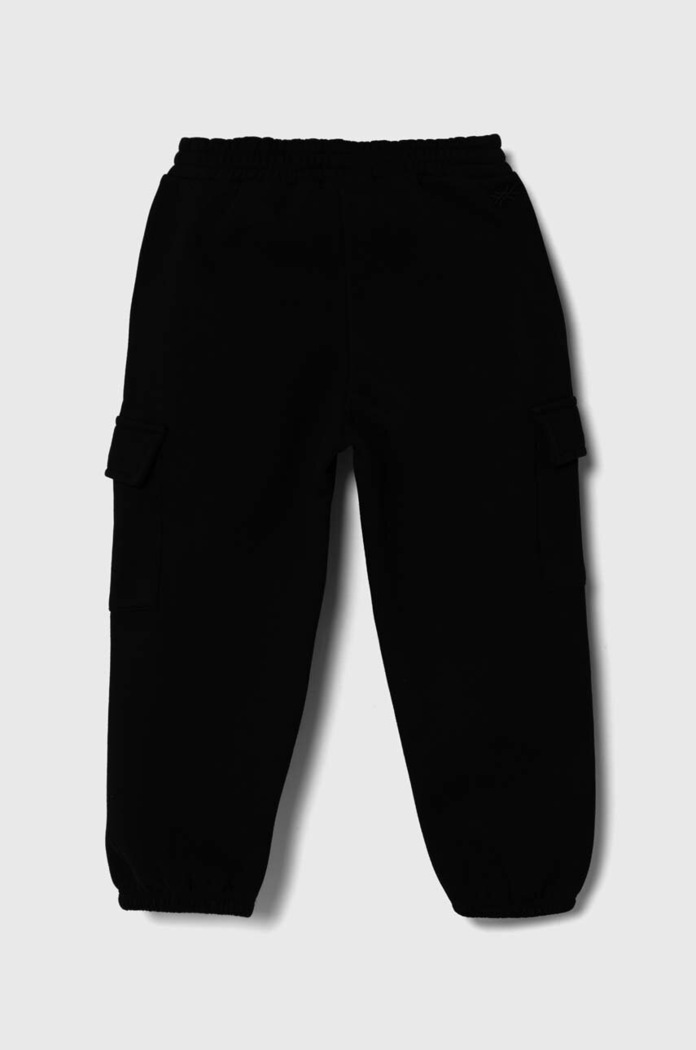 United Colors of Benetton spodnie dresowe dziecięce 3EB5CF04B.G.SEASONAL czarny AW23