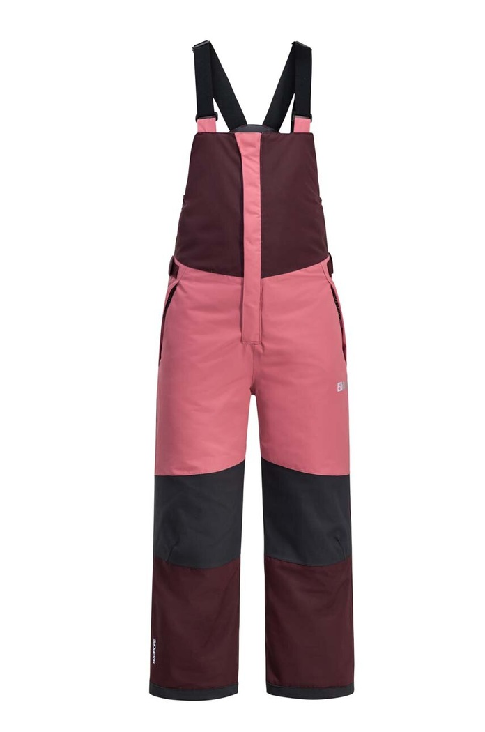 Jack Wolfskin pantaloni de schi pentru copii ACTAMIC 2L INS BIB panza roz 1610341.G.164.176