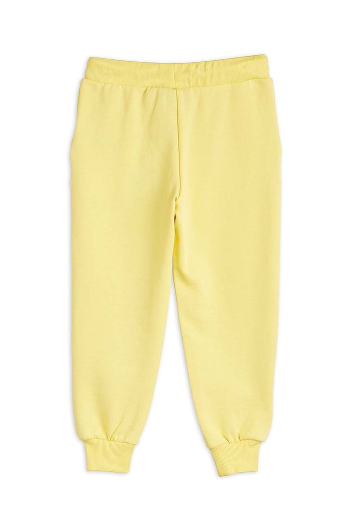 Mini Rodini spodnie dresowe bawełniane dziecięce 2363012423 żółty AW23