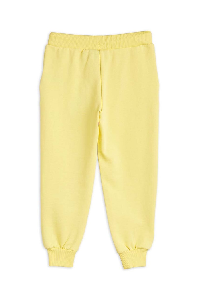 Mini Rodini spodnie dresowe bawełniane dziecięce 2363012423 żółty AW23