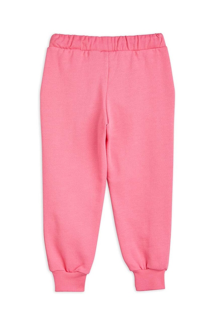 Mini Rodini spodnie dresowe bawełniane dziecięce Mini Rodini x Wrangler 2383010728 różowy AW23