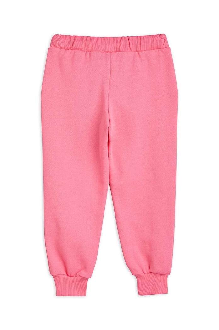 Mini Rodini spodnie dresowe bawełniane dziecięce Mini Rodini x Wrangler 2383010728 różowy AW23