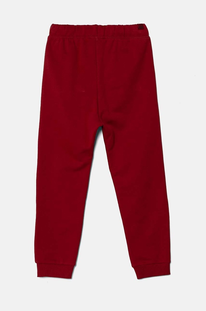 United Colors of Benetton spodnie dresowe bawełniane dziecięce 3J68GF027.P.SEASONAL bordowy AW24