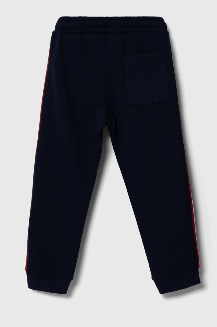 Dječji pamučni donji dio trenirke United Colors of Benetton 3J68GF02T.P.SEASONAL mornarsko plava AW23