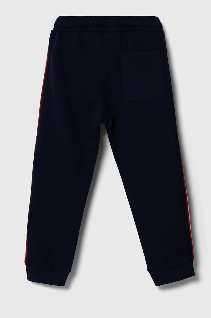 Dječji pamučni donji dio trenirke United Colors of Benetton 3J68GF02T.P.SEASONAL mornarsko plava AW23