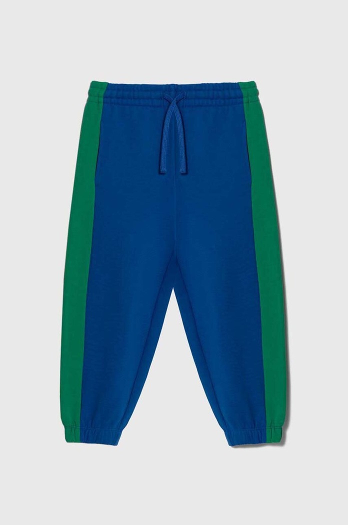 United Colors of Benetton spodnie dresowe bawełniane dziecięce bawełna niebieski 3FPPCF03W.G.SEASONAL