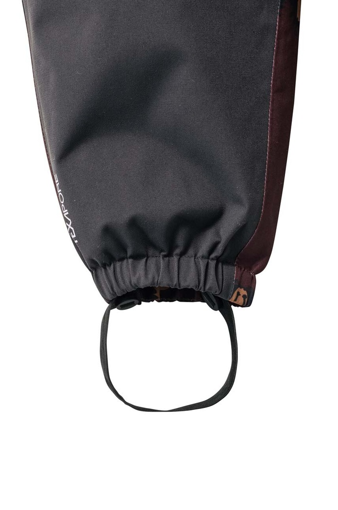 Dječje zimske sportske hlače Jack Wolfskin GLEEL 2L INS PRINT BIB bordo 1610451