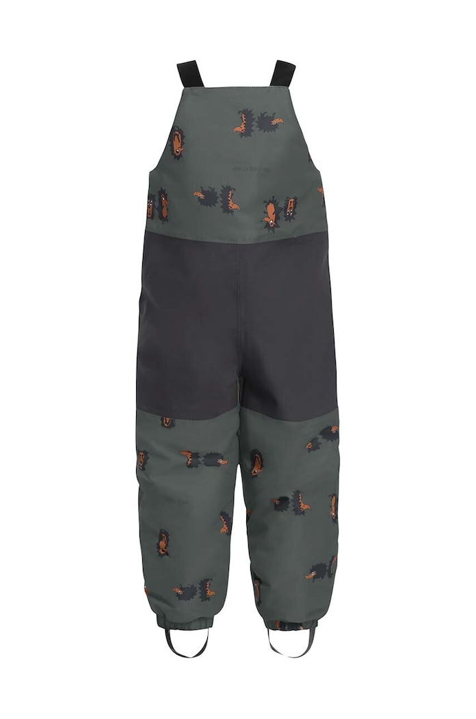 Παιδικό χειμερινό αθλητικό παντελόνι Jack Wolfskin GLEEL 2L INS PRINT BIB 1610451 γκρί AW23