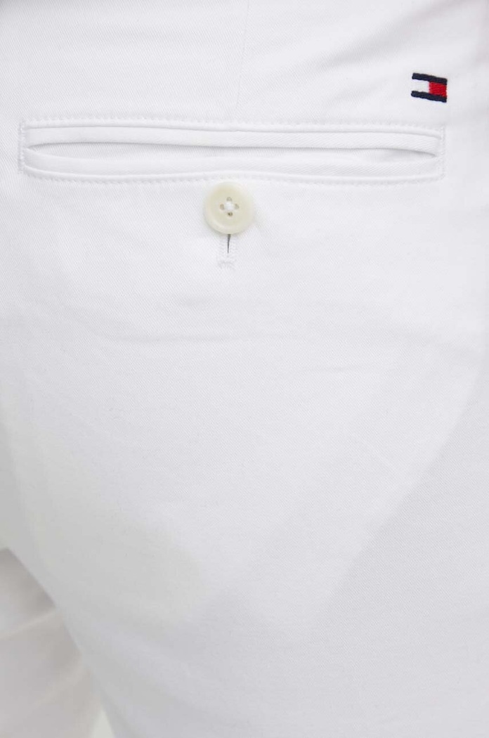 Nohavice Tommy Hilfiger biela MW0MW26619
