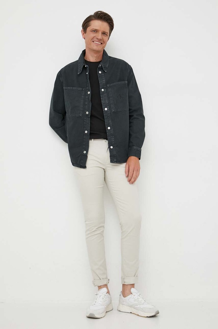 Tommy Hilfiger spodnie MW0MW26619 beżowy SS26