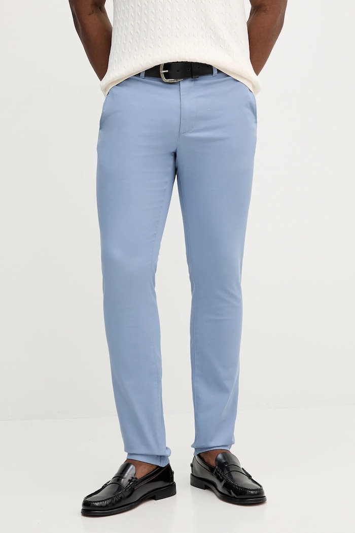 Tommy Hilfiger pantaloni potrivit albastru MW0MW26619