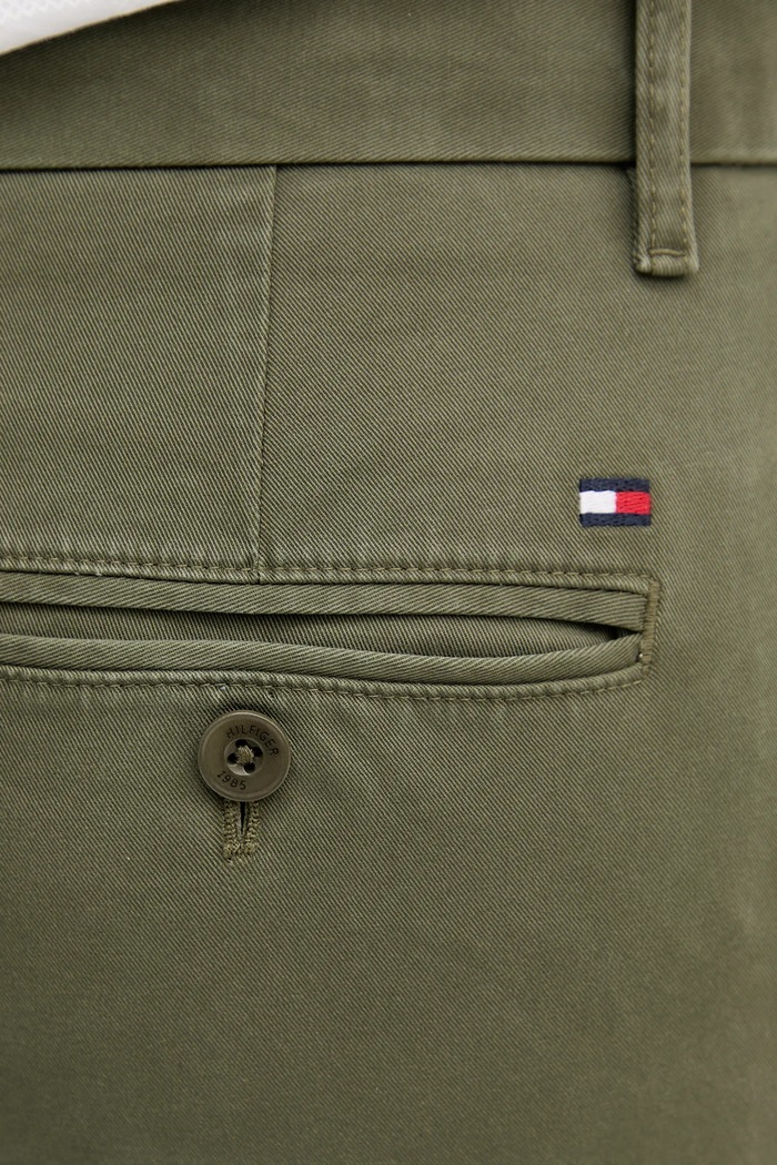 Kalhoty Tommy Hilfiger zelená MW0MW26619