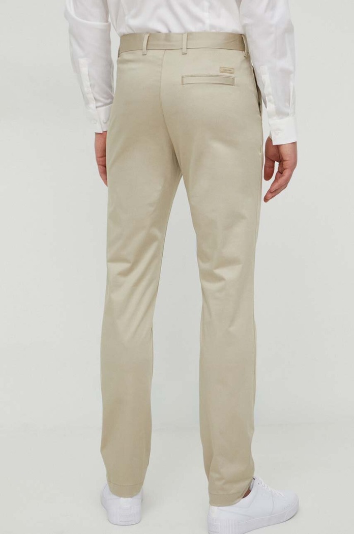 Odzież Calvin Klein spodnie K10K110963 beżowy
