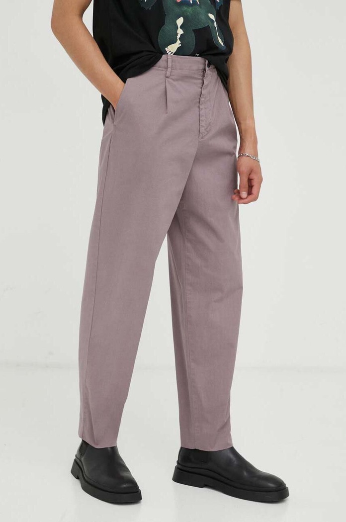 PS Paul Smith spodnie z elastanem różowy M2R.360Y.L21553