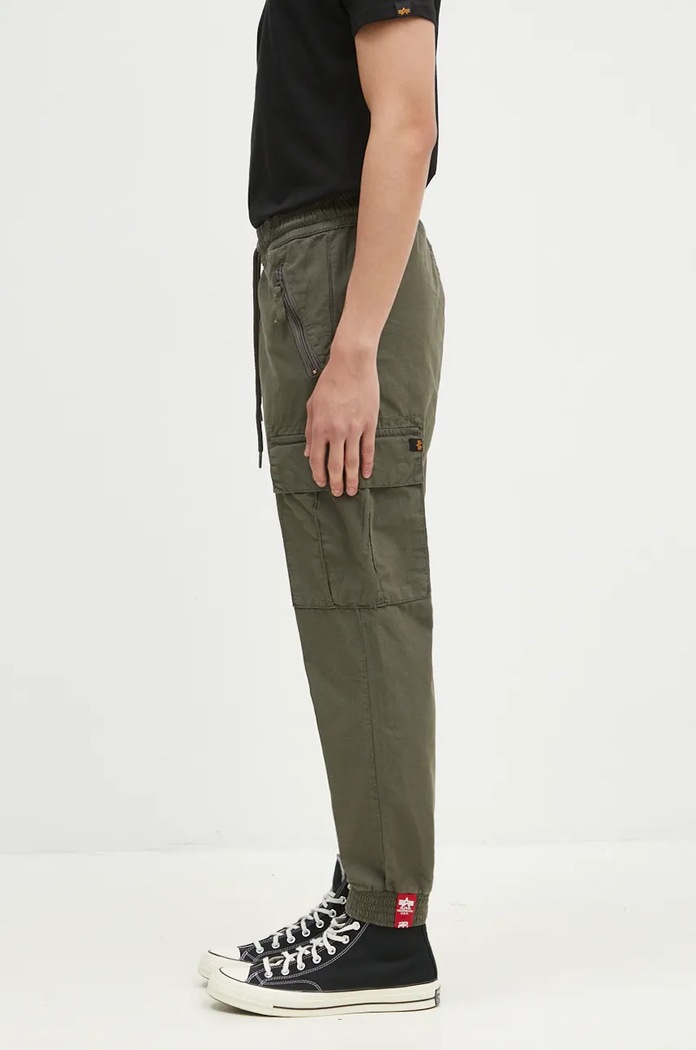 Alpha Industries cotton trousers 116201.136 green AW25