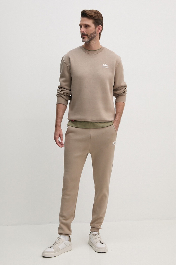 Tepláky Alpha Industries 116370.03 béžová AW24