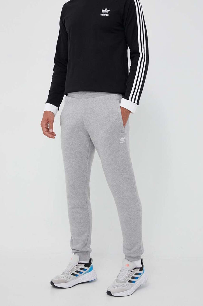 adidas Originals spodnie dresowe melanż szary IA4833